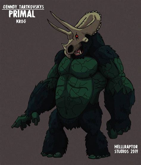 Genndy Tartakovskys Primal: Krog by HellraptorStudios on .